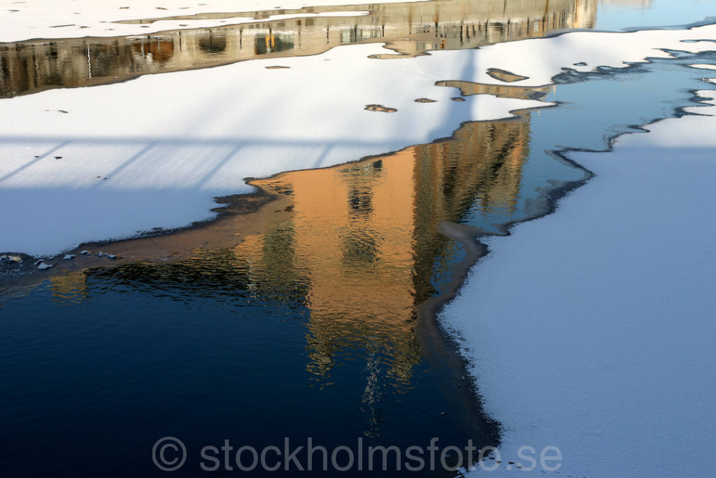 102726 - Rosenbad i vattenspegling