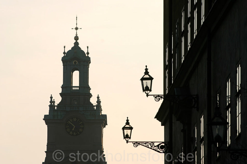 106692 - Hus på Riddarholmen och Storkyrkan