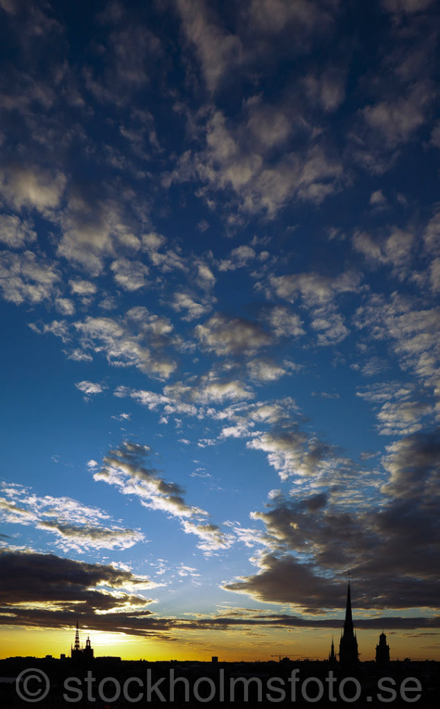 125534 - Kvällshimmel över Gamla Stan