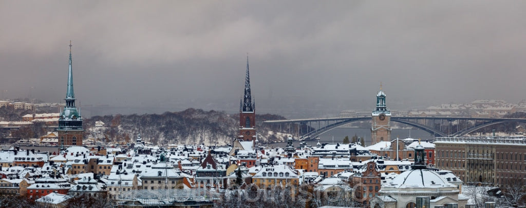 146089 - Gamla stan i vinterväder