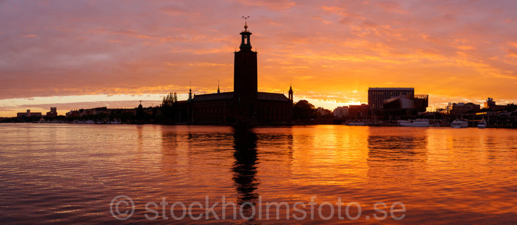 146225 - Stadshuset i solnedgång