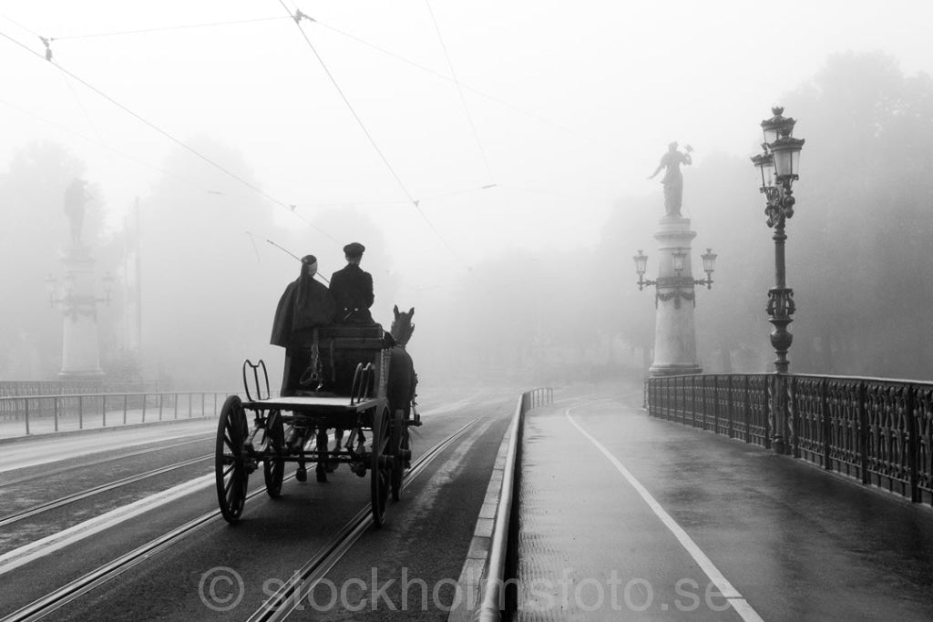 146317 - Häst och vagn på Djurgårdsbron