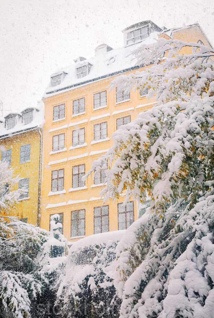 146854 - Snöoväder i Gamla stan