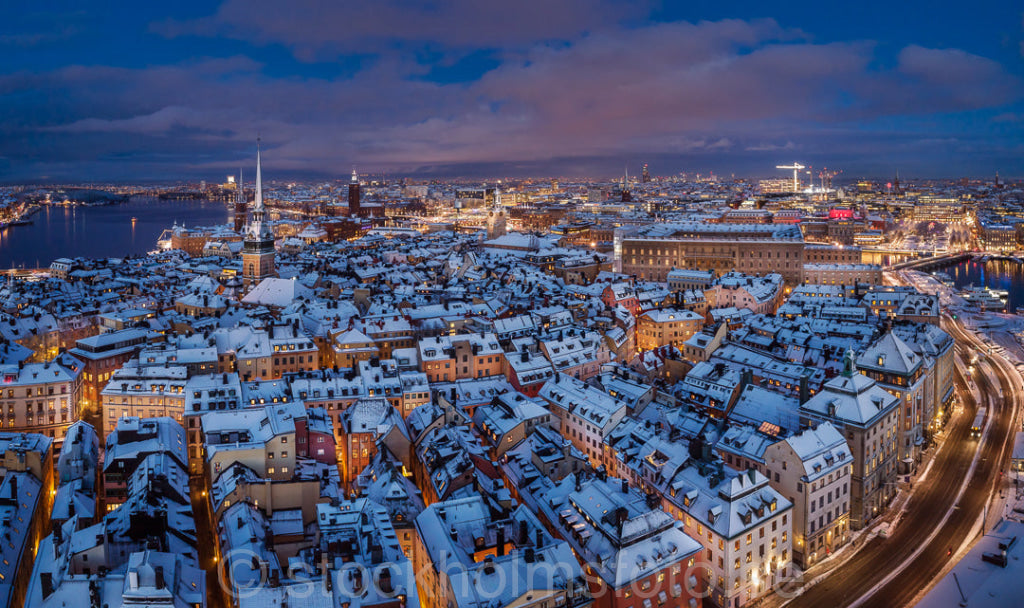 146858 - Vintrigt Gamla stan från ovan