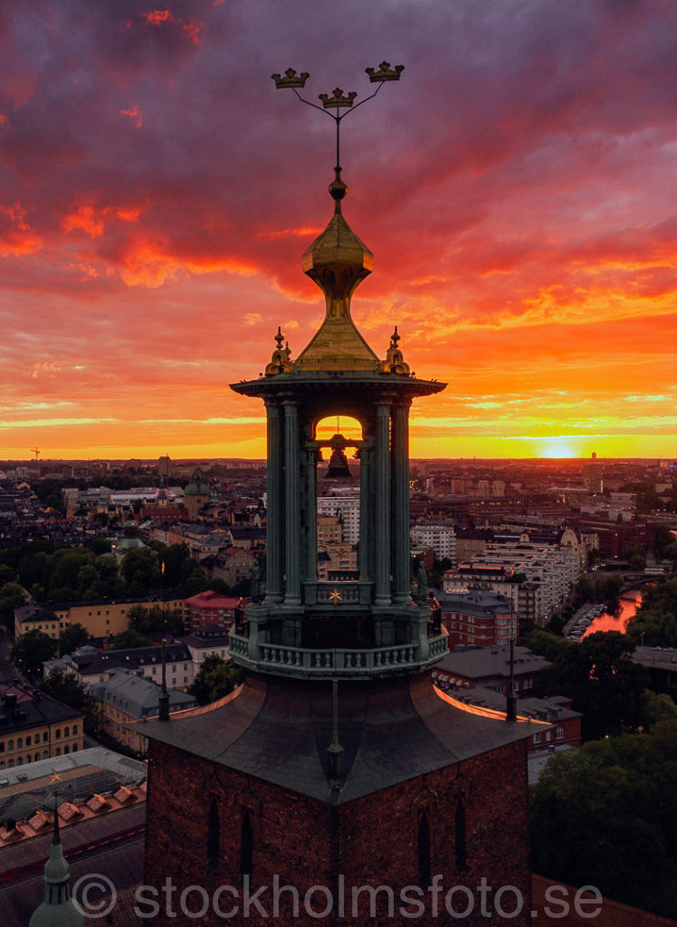 146939 - Stadshuset i solnedgång