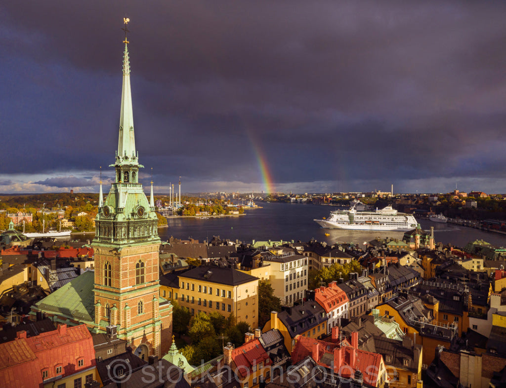 147238 - Regnbåge över Gamla stan