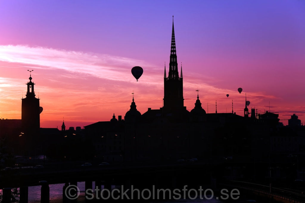 116093 - Stockholm i solnedgång