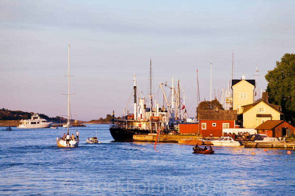121961 - Inloppet till hamnen på Sandön(Sandhamn)