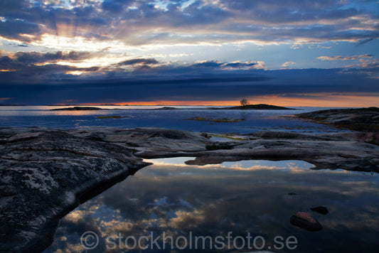 129288 - Solnedgång i ytterskärgård