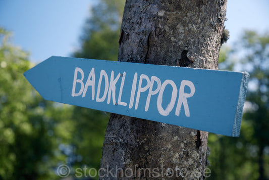 135908 - Skylt - Badklippor