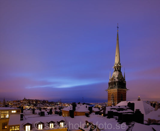 136081 - Tyska kyrkan i vinterskymning