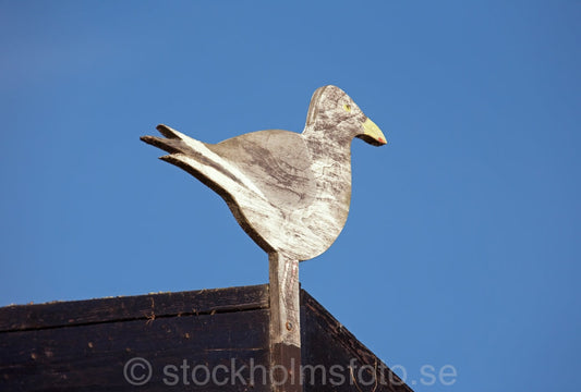 136236 - Taknock med träfågel