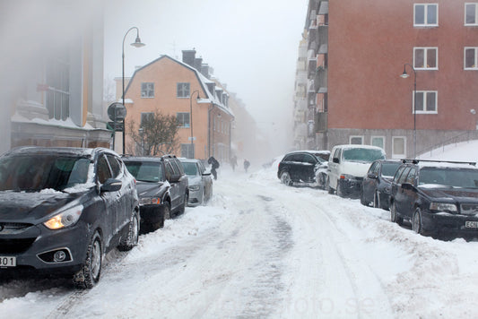 145130 - Snöoväder på Södermalm