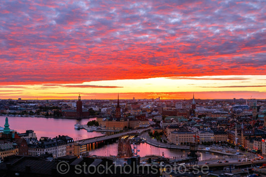146224 - Solnedgång över Stockholm