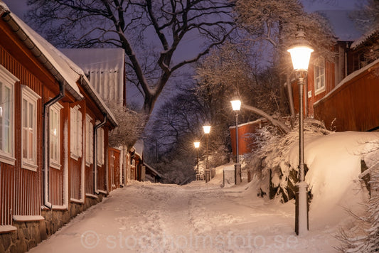 146886 - Vinterkväll på Lotsgatan
