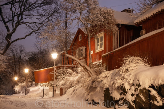 146888 - Vinterkväll på Lotsgatan