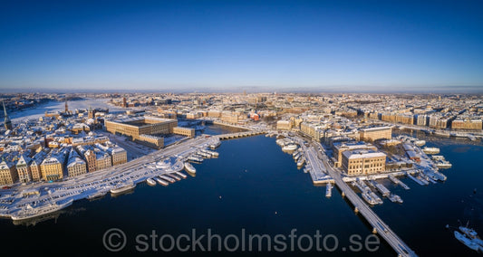 146897 - Vinterpanorama över Stockholm